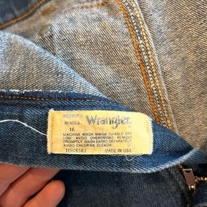 Vintage trouser cuff wranglers